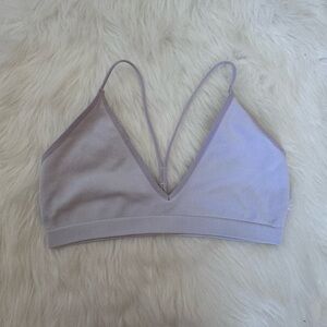 Free People Intimately L/XL Barely There T-back Bralette in lavender